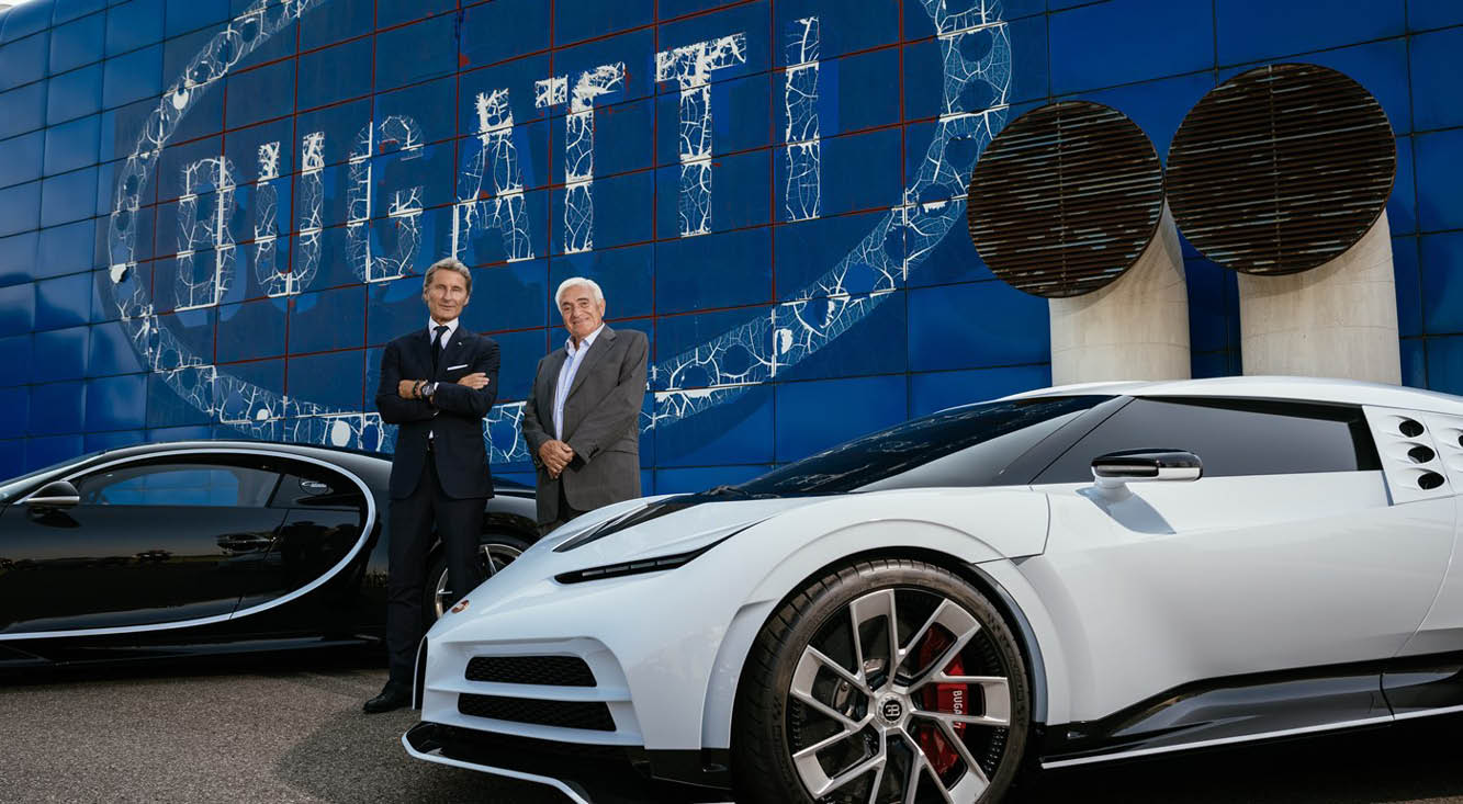 Bugatti celebra 30 anos da reabertura da Fabbrica Blu
