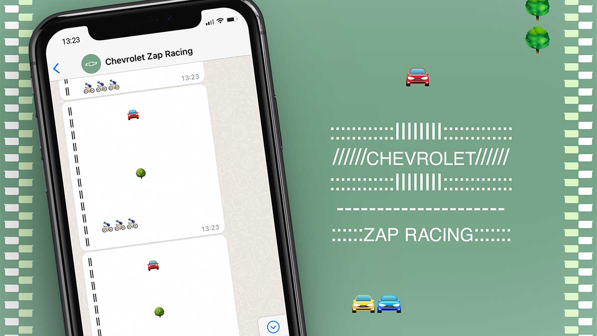 Zap Racing: jogo no WhatsApp vem com pegadinha da Chevrolet