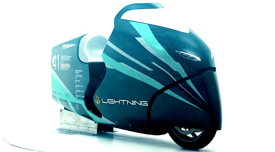 Lightning Tachyon Nb: moto elétrica quer recorde acima de 450 km/h