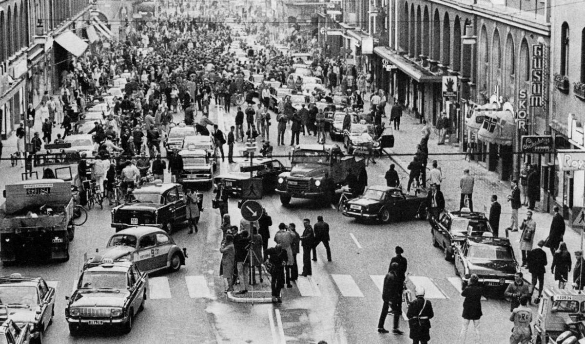 Como a Suécia inverteu a mão de direção há 55 anos
