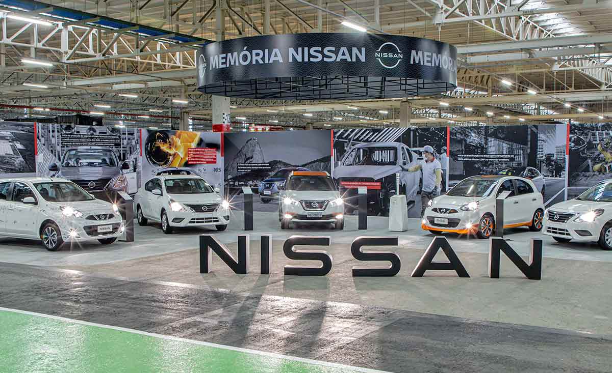 Nissan completa 22 anos no Brasil e lança memorial