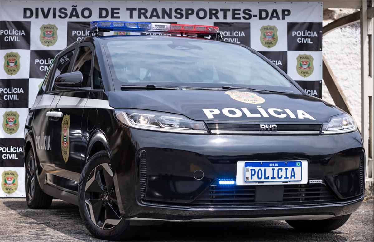 BYD D1 vira viatura elétrica da polícia em São Paulo
