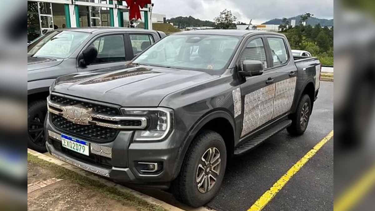 Ford Ranger 2024 é flagrada em testes no Brasil