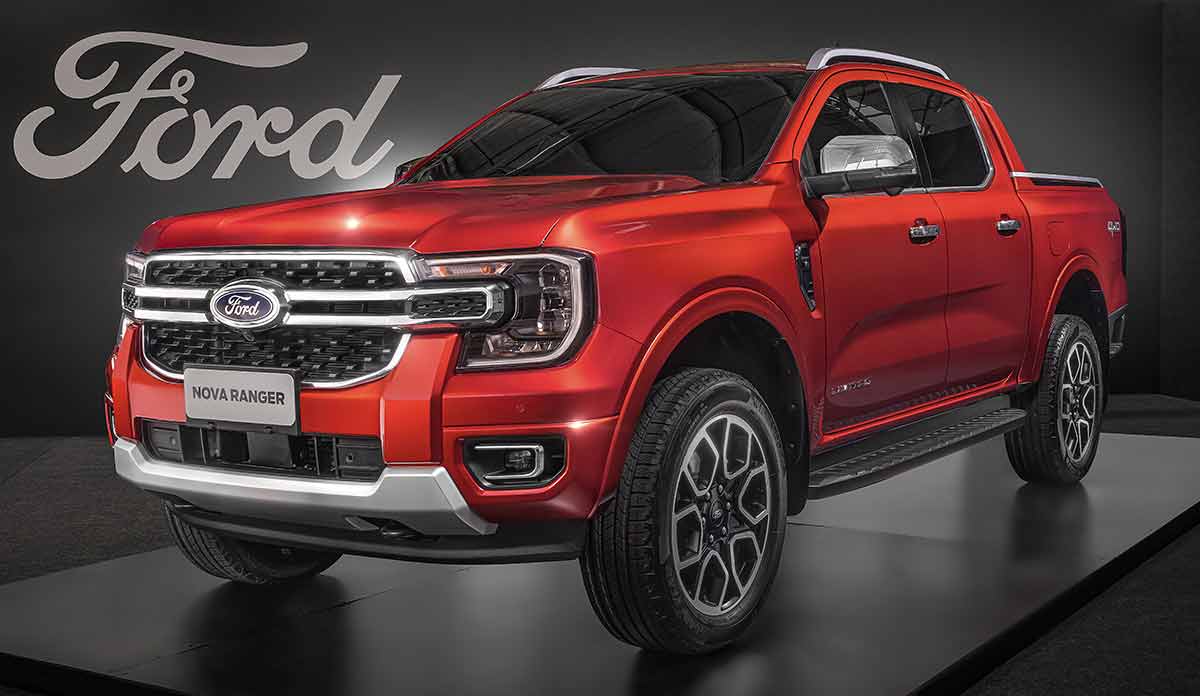 Ford revela nova Ranger 2024 que chega ao Brasil com motor V6