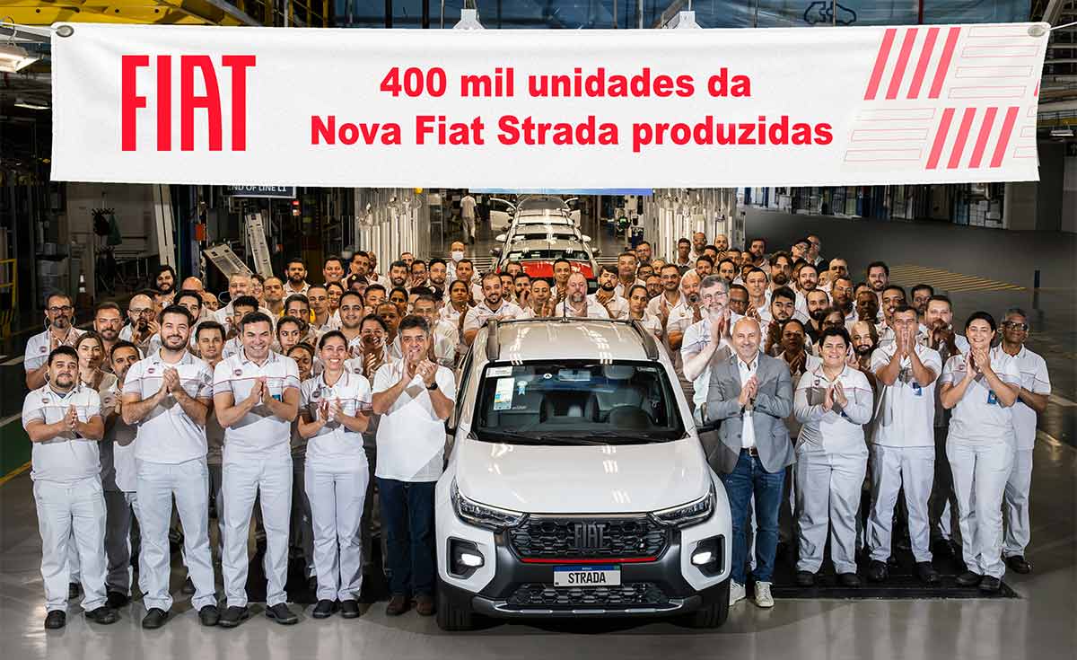 Nova geração da Fiat Strada completa 400 mil unidades produzidas