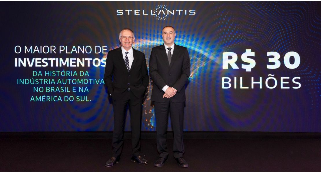 Stellantis anuncia R$ 30 bi para eletrificar produção no Brasil