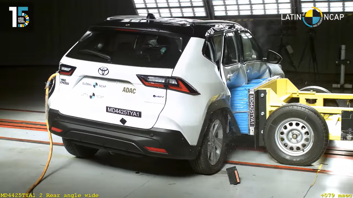 Toyota Yaris Cross vai mal em testes de segurança do Latin NCAP