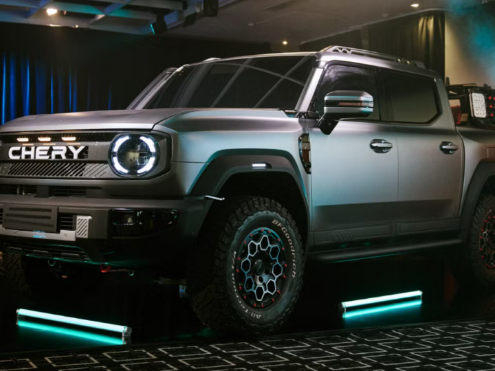 Chery revela nova picape híbrida para peitar BYD Shark